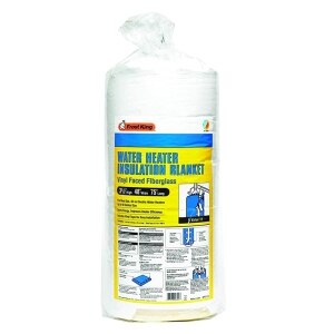 Reflective Water Heater Blanket Jacket Insulation Fits 50 Gallon Tank R  Value 6 (Tape)