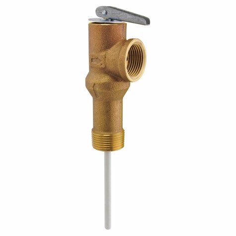 tpr hot water heater relief valve draining